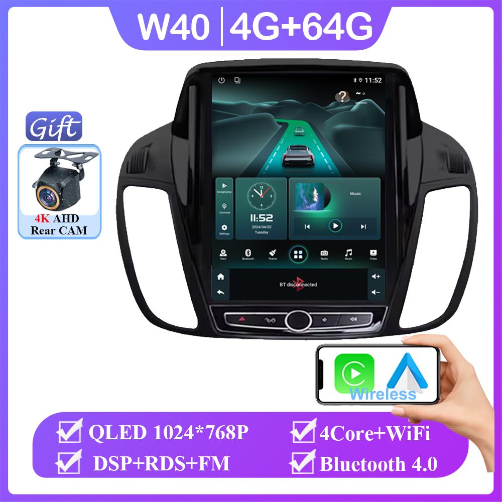 Android 14 For Ford KUGA C-max Escape 2013 - 2015 Style Tesla Navigation Car GPS Auto Radio Stereo Car Multimedia Player No 5G