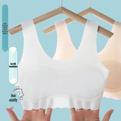 Seamless Girls' Junior High School Student Bra: Teen Thin Underwear Small Vest