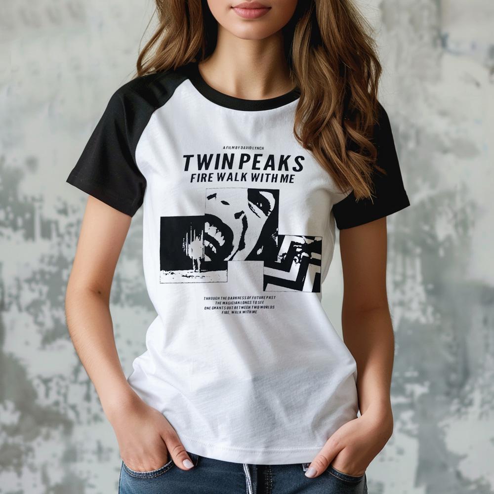 Twin Peaks top women streetwear harajuku Tee female 2000s comic clothing