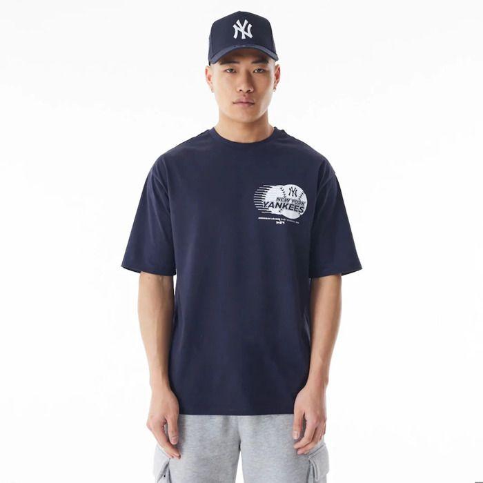 T-shirt - New Era - New York Yankees - Oversize - Graphisme D'équipe - 100% Coton