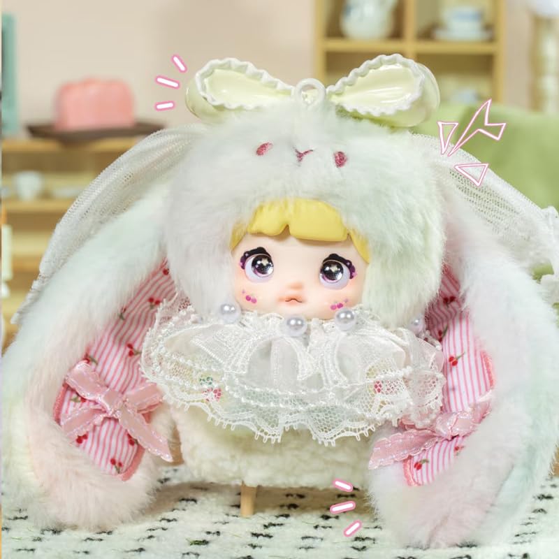 Offiziell lizenzierte Yumi Town Nommi Honey Rabbit Blindbox-Puppe, Figur, Plüschanhänger, ist ein tolles Geschenk oder Sammlerfigur.
