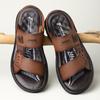 Extra Large Size Men's Shoes 45 New Leather Sandals Men's 46 Autumn Wear Cool Slippers 47 Casual Beach Shoes Trendy 48 Men's Shoes