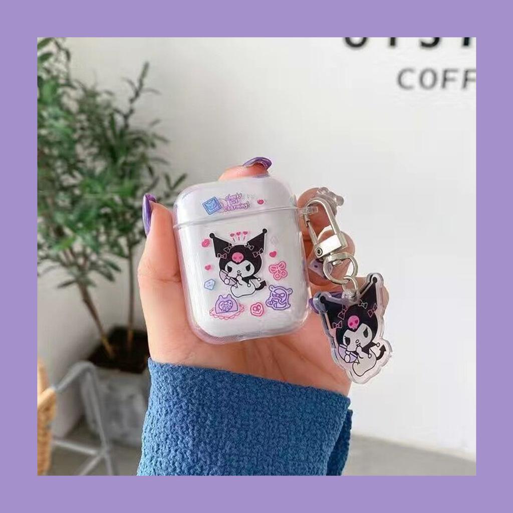 Cartoon AirPods1/1st generation Apple earphone case Pro1st generation Bluetooth earphone case Transparent earphone case Soft
