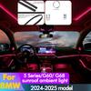 Ambient Light for BMW 5 Series G60 G68 2024-2025 Panoramic Sunroof Side LED Strip Interior Lighting, Original Protocol Synchroni