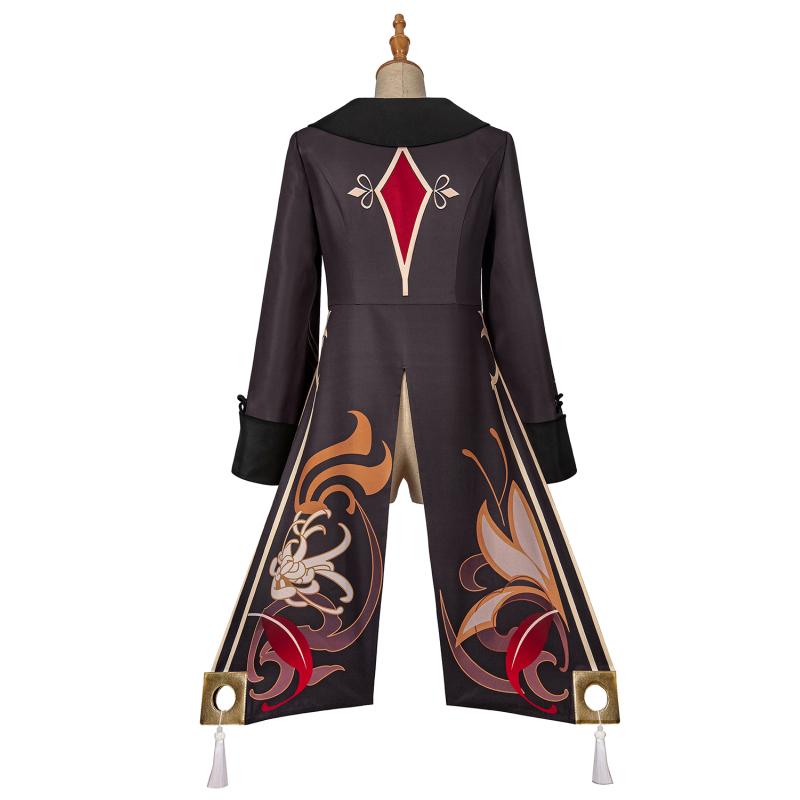  Hu Tao Cosplay-Kostüm, maßgeschneidertes komplettes Set für Halloween-Party-Cosplay