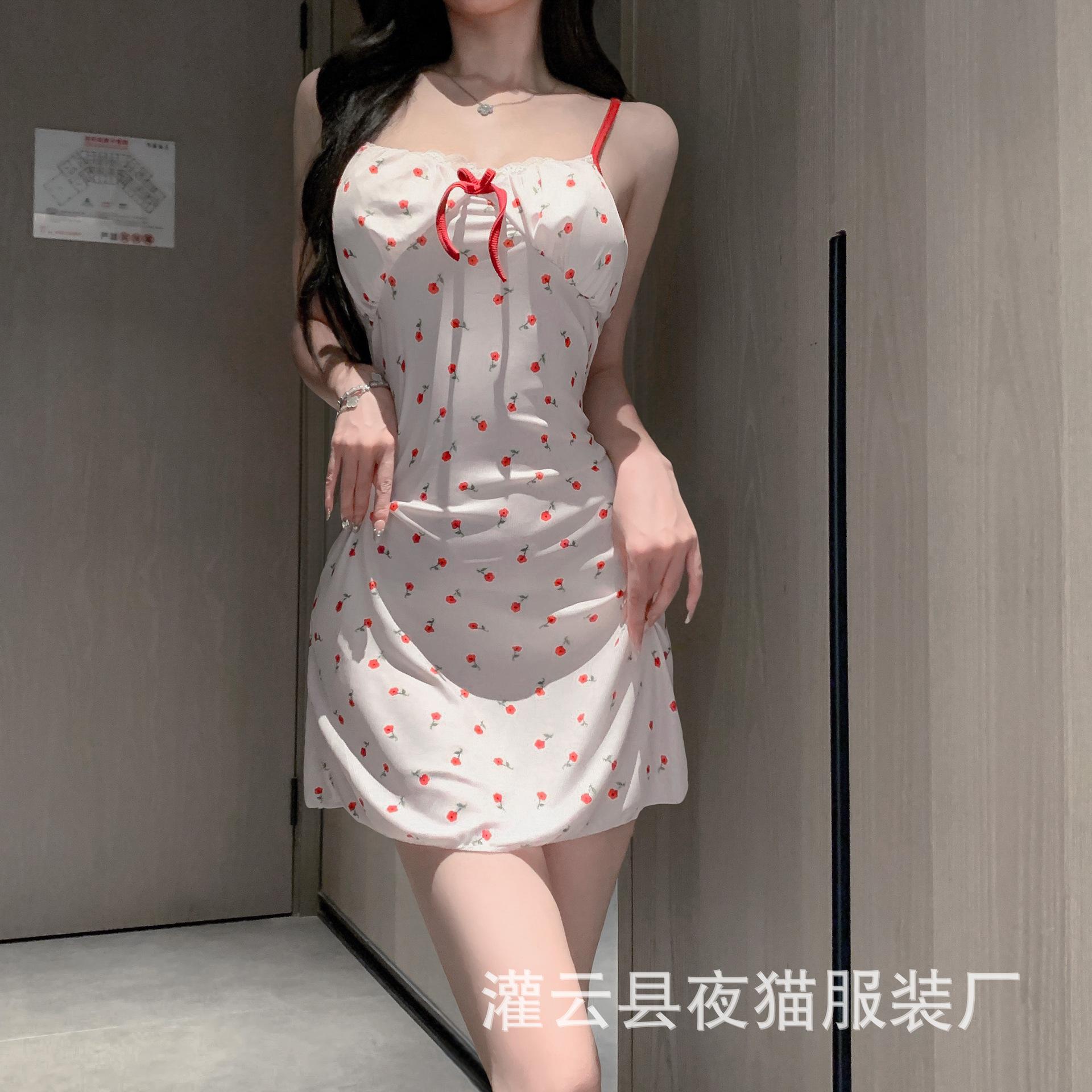 

Night cat fun small fresh belt removable chest pad floral pure desire wind thin sling m ( 40-55kg )