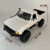WPL C24-1 RC Rock Crawler RC Truck 4WD 1/16 Remote Control Pickup Crawler Off Road 2.4G Full Scale RC Car Kid Boy Adult Toy Gift