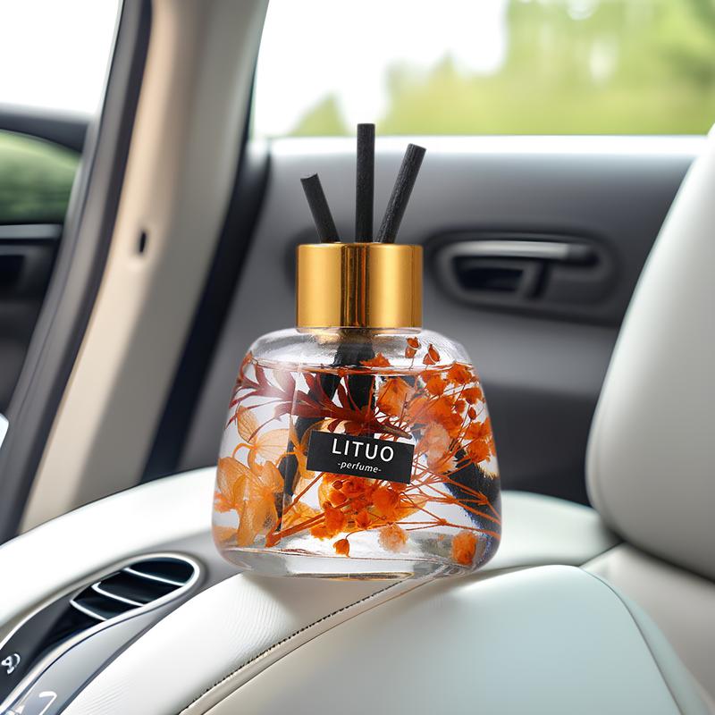 120ml Everlasting Flower Car Perfume: Long-lasting, Light Fragrance Seat Ornament for Car Interiors, Flameless Aromatherapy, Perfect for Ladies