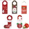 Christmas Door Wall Hanging Decoration Ornament Plaque Merry Christmas Hanging Sign Decoration Christmas Tree Pendant