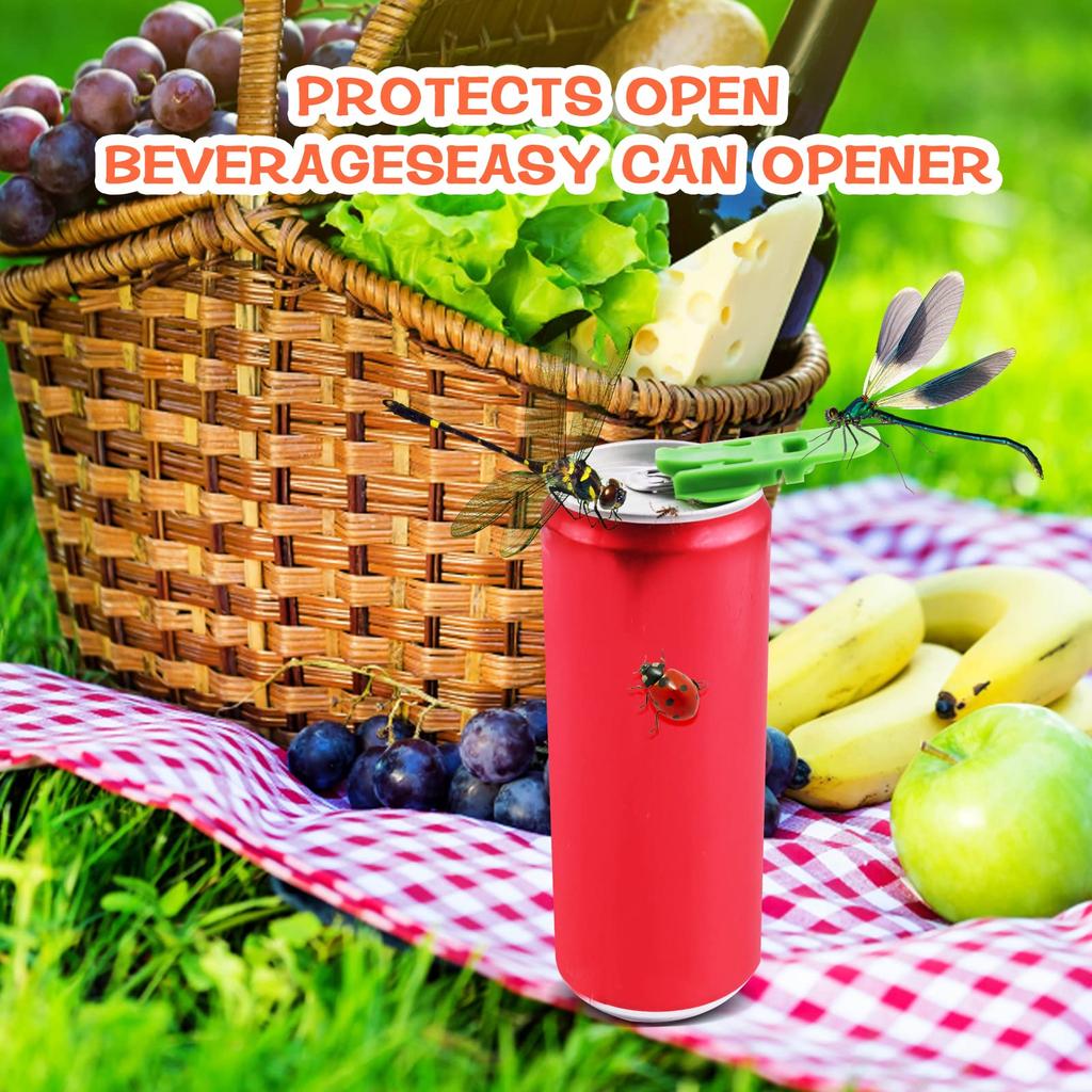 6 Pcs Manual Easy Can Opener Soda Beer Can Opener Beverage Can Top Ring Opener Tool Leakproof Soda Can Cover Can Pop Coke Beer