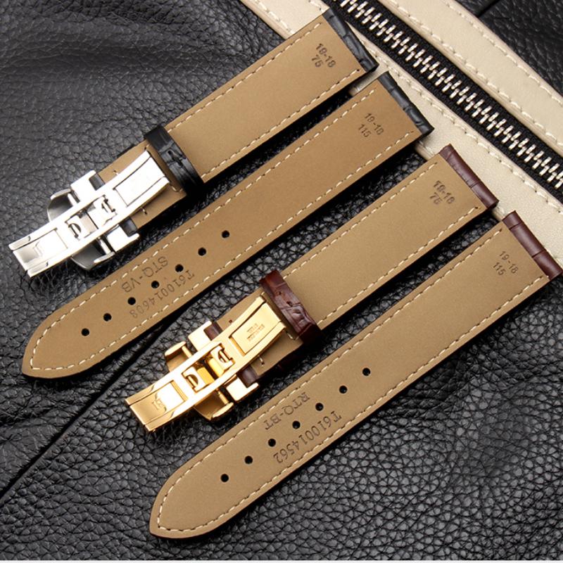14 16 18 19 20 21 22mm Echtes Leder Uhrenarmbänder Riemen für Tissot Le Locle T41 T006 PRC200 Armband Uhr Armband 1853 Wat