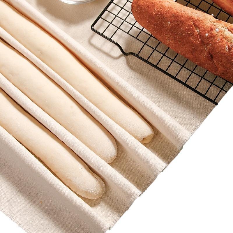 Baking Mat Pastry Baker's Couche Proofing Cloth Linen Fermented Baking Mat Dough Bakers Pans Proving Bread Baguette Flax Cloth