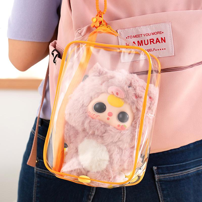 10/20Cm Plush Doll Out Bag Pvc Transparent Cotton Doll Transparent Display Pouch Clear Protector Case For Anime Cartoon Dolls