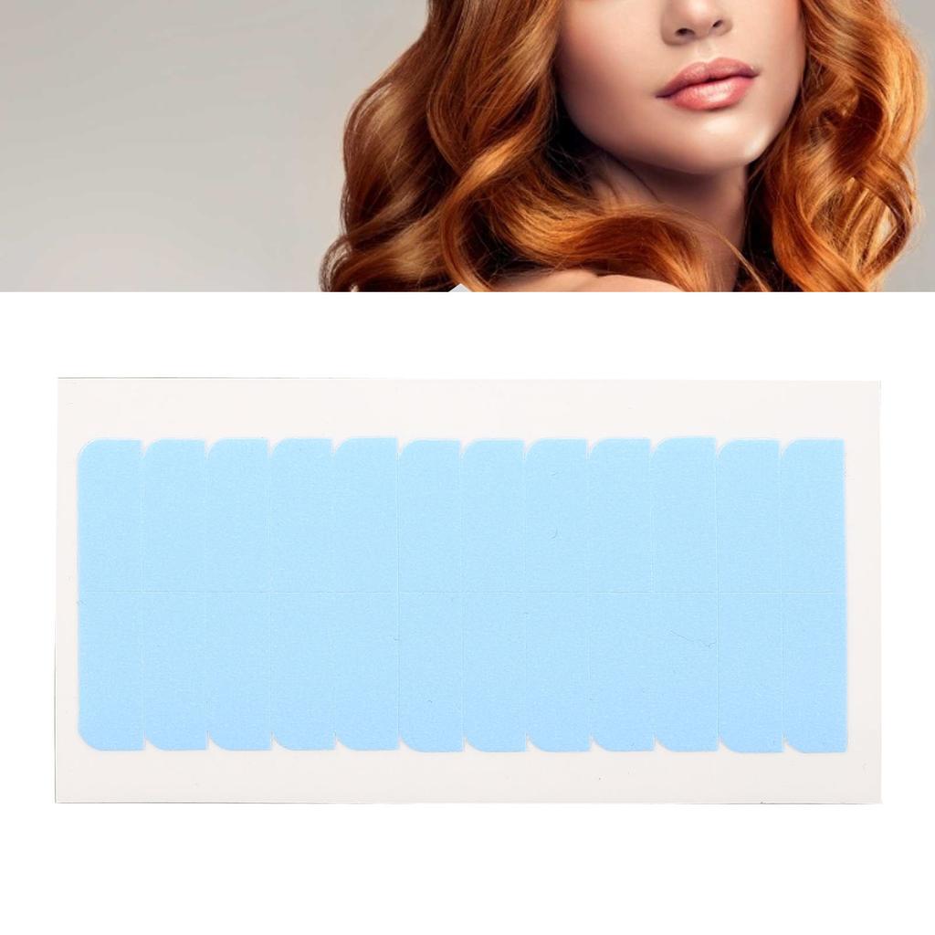 240pcs Hair Extension Tape Double Sided Extension Tapes Tabs Water Resistant Replacement Wig Tapes for Home Hair Salon 0.31x1.57in