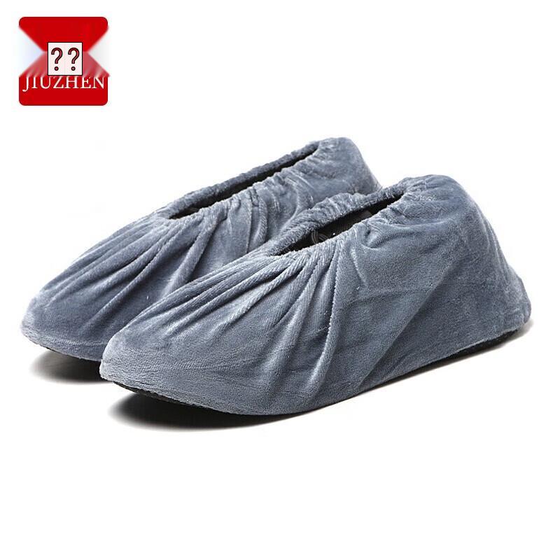 Jiuzhen ZJH53 Washable Reusable Flannel Shoe Covers One Size Fits All