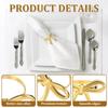 6 Pcs Gold / Silver Bow Napkin Ring Luxury Serviette Ring Napkin Buckle  Thanksgiving Easter