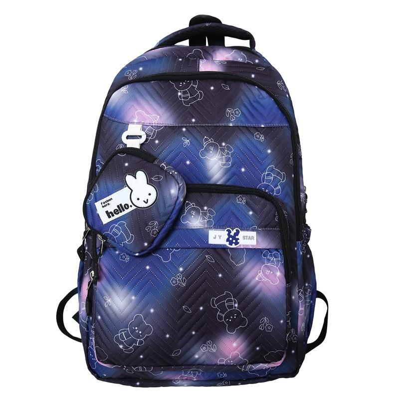 

School bag backpack casual backpack large capacity 3-6 trend school bag backpack ultrasonic