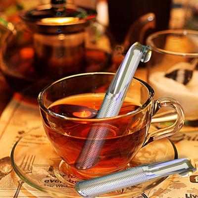 Küchenzubehör Tee-Diffusor Sieb Edelstahl Infuser Pfeifendesign Haptik Halter Werkzeug Teelöffel Filter Teesieb