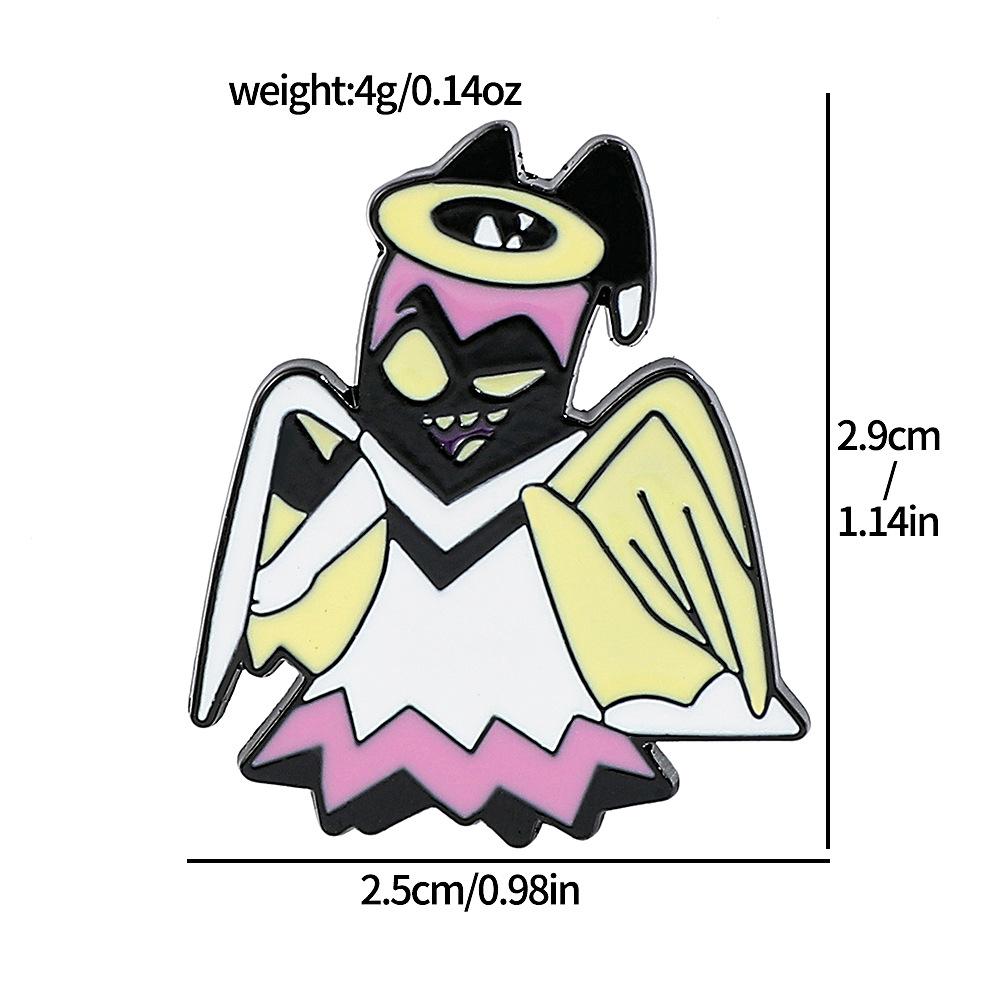 Creative Personality Hell Inn Metal Badge Anime Characters Alloy Oil Drop Brooch