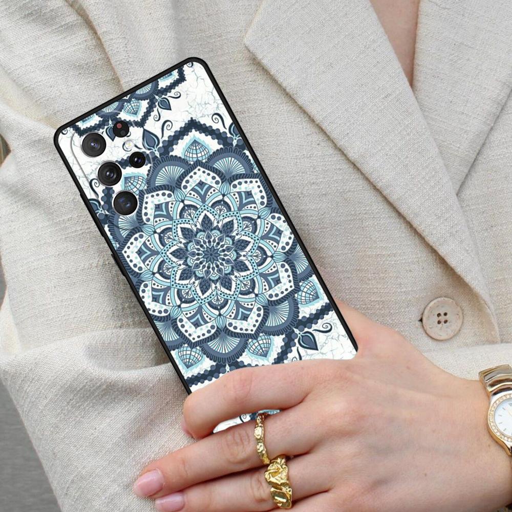 MARBLE MANDALA FLOWER FLORAL Cell Phone Case for Samsung Galaxy S26 Ultra S25 S24 S23 S22 S21 S20 Note10 Cover
