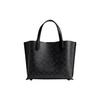 Coach Willow 24 Classic Monogram Solid Color Zipper Compartment Magnetic Closure Tote Bag Women tote Black CQ768-MWO1U