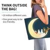 Moomin Tote Large Capacity Tote 50cm Wide X 40cm High X 15cm Perfect for Use As a Makeup Eco Convenience Store or Shopping Lightweight and Durable
