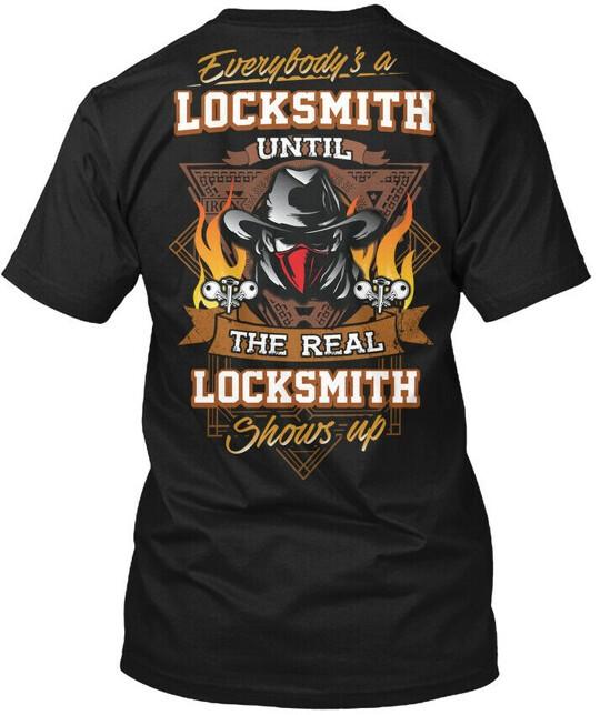 

Sarcastic Locksmith Tee T-Shirt Tops Tee Size S to 4XL M