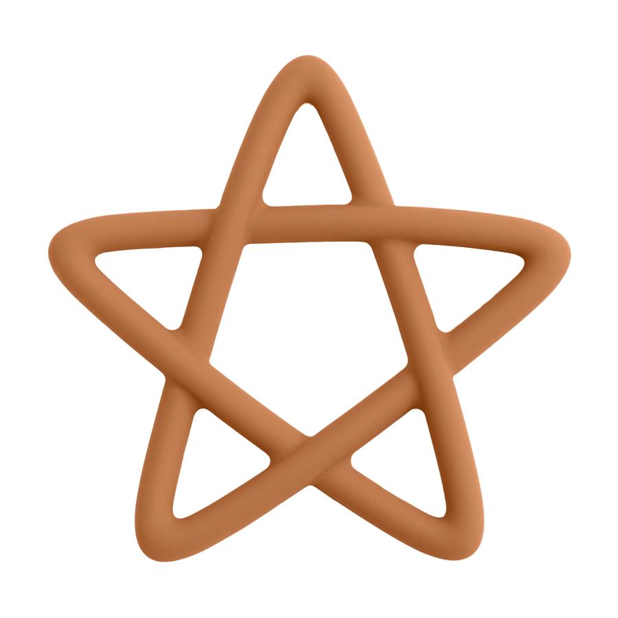 Baby Silicone Teethers Toy Food Grade Newborn Pacifier Molar Chewing Teething Toy Cartoon Star Baby Grip Training Toy