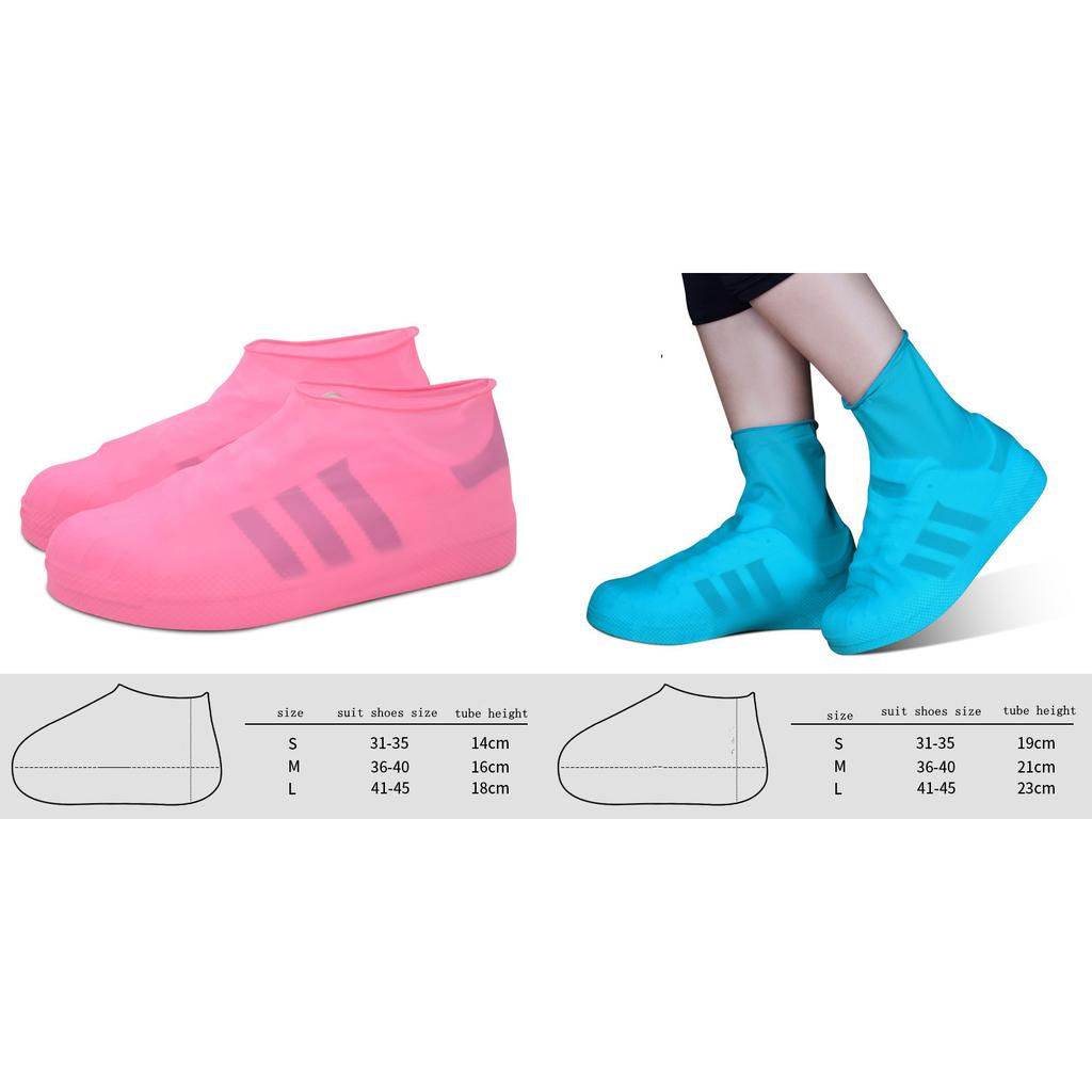 Rain Boot Waterproof Shoe Cover for Women Men Silicone Foot Covers Shoe Protector Rainy Season Outdoor Shoe Accessories