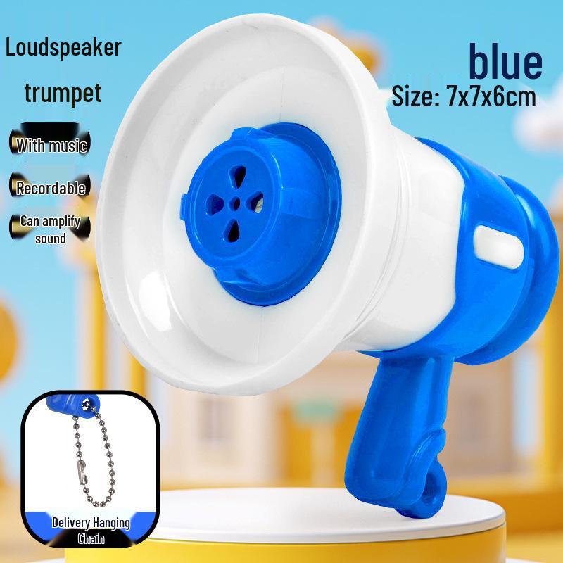 Kids' Mini Megaphone Keychain: Fun Recording Pendant & Creative Backpack Accessory