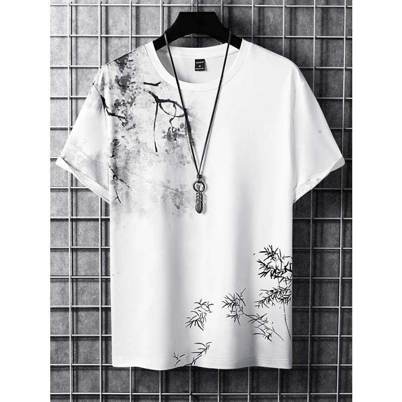 Fashion Splash Ink Graphic Printed T-shirt Clothing Large Size Short Sleeve T-shirts Top 2026 New Daily Casual Men's T Shirt