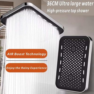 36CM Ultra Large Water High-pressure Top Shower 14 Inch Big Panel Pressure Boosting Design Large Flow Shower Bathroom Accessorie