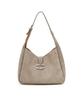 Athe Vanessabruno [Maron] Beige Suede Marron Hobo Bag M (Silver Hardware) Aaba6E418I3