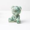 Crystal Resin Bear Desk Ornament With Natural Water Crystals For Home Office Decor