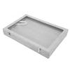 Pin Display Case Transparent Glass Soft Flocking Dustproof Pin Shadow Box for Military Medal Badge