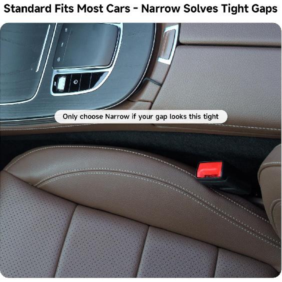 Car Seat Gap Filler Set Of 2, Soft Foam Multifunctional Seat Side Gap Filler With Organizer & Hook Function, 3In1 Gap Stopper Universal Fit Car SUV