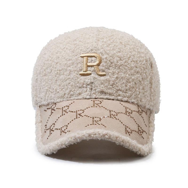 Peaked Cap Women's Autumn and Winter Embroidery Letter Polished Baseball Cap