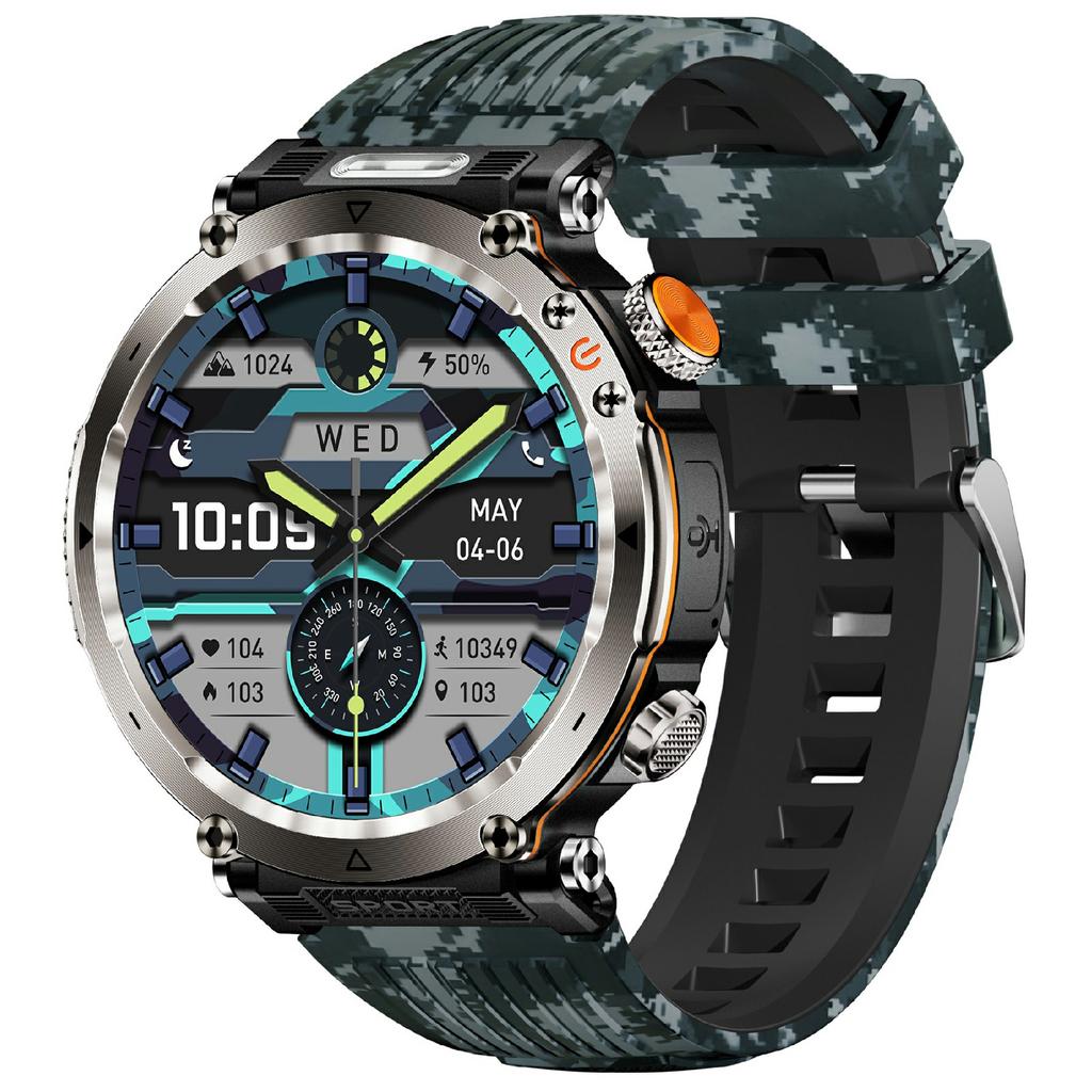 HT30 Silikonarmband 1,7-Zoll Smartwatch Gesundheitsüberwachung Kompass Sportuhr