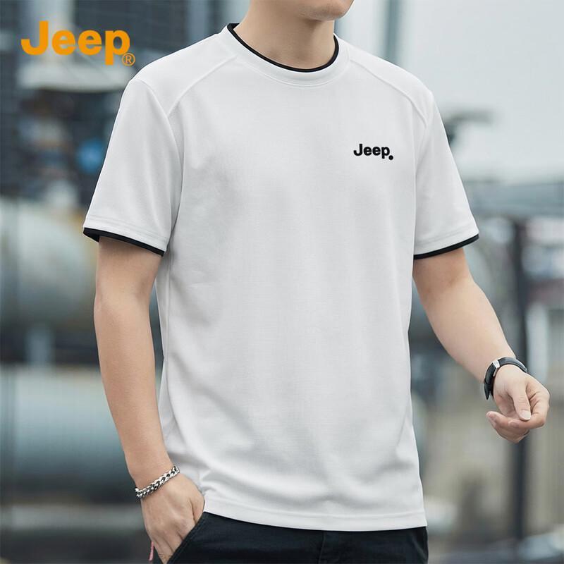 

Jeep Men s Breathable Color-block T-shirt M