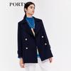 PORTS Women's Long Sleeve Short Trench Coat SD9T002QFF072