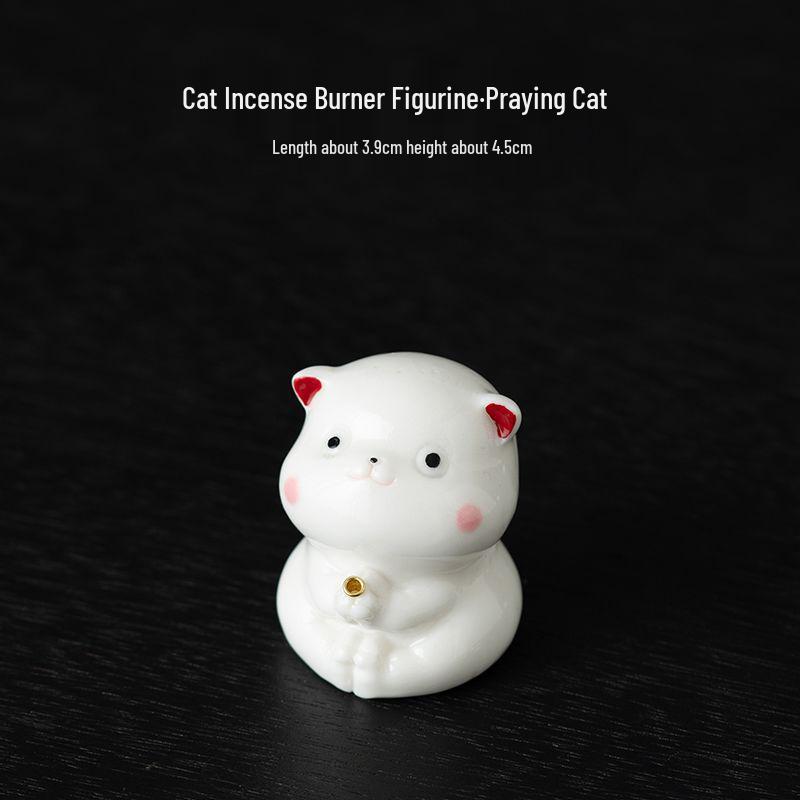 Creative Cute Kitten Ceramic Incense Holder and Burner