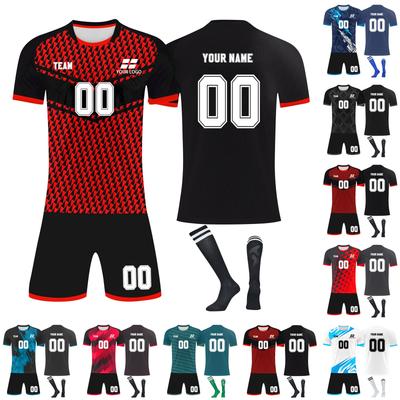 Personalised Shirts Kit Mens Girls With Name Number Custom Football Jerseys For Boys Training Suit