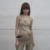 Lcdc Tm Sheer Frill Layered Knit Skirt (Beige)