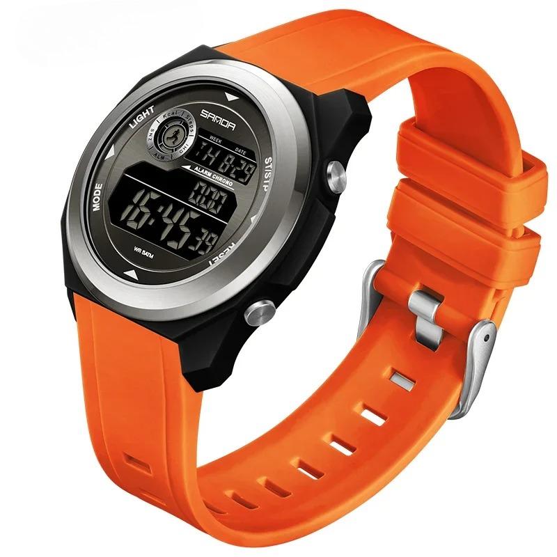 Fashion New LED Digital Men s Electronic Watches Multi Functional Waterproof Alarm Clock Colorful Light Men s Wristwatch