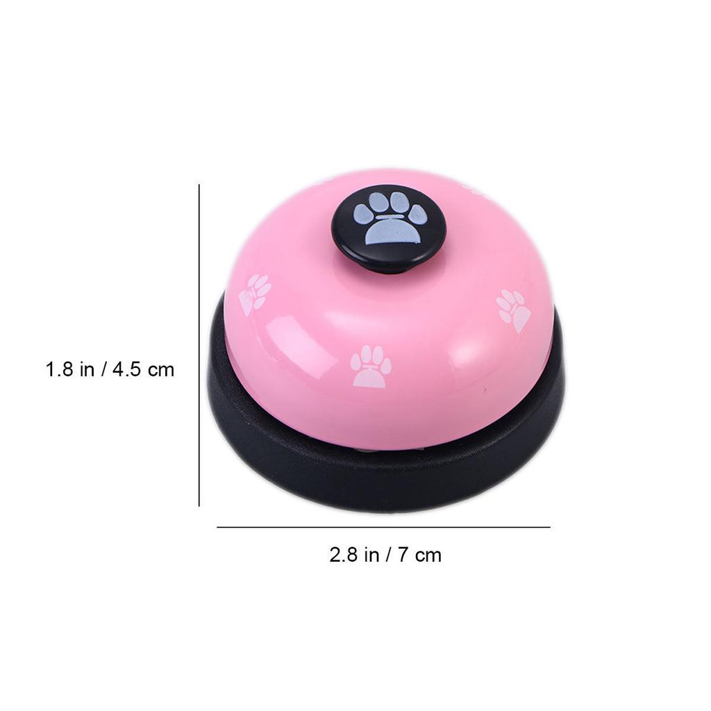 Pet Dog Training Bells Footprint Pattern Pink Black Communication Device Puppy Training Plastic Bells for Dogs