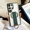 KEYSION Magnetic Phone Case for Samsung Galaxy S23 S24 25 Ultra Translucent Matte Silicone+PC Upright Kickstand Shockproof Back Cover