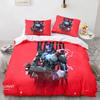 Game Valorant Neon Beding Set Young Boys Young Girls Twin Quen Sized Dimensions Soft Duvet Cover Pilowcase Bed Children Kids Adult People Fashion Home