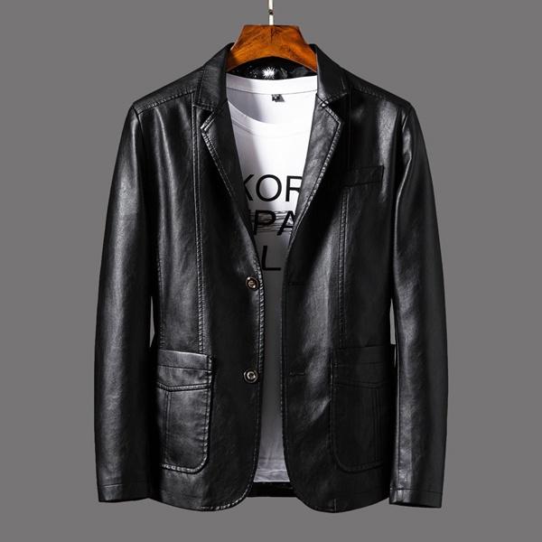 Модная мужская куртка большого размера Slim Fit из кожи, мужская куртка из кожи для мотоциклистов, модный летный костюм S-6XL 6XL чёрный