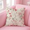 Fresh Flowers Elegant And Beautiful Simple Cushion Cover Linen Pillowcase Cover Soft Decor for Sofa Home Room
