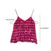 Shimmer Camisole Club Party Costum Fashion Festival Beach Girls Sequin Crop Top